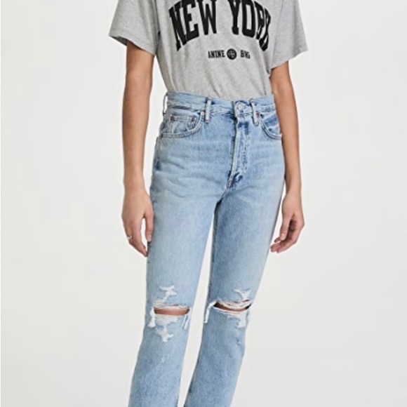 AGOLDE Riley Distressed Crop - Picture 3 of 4